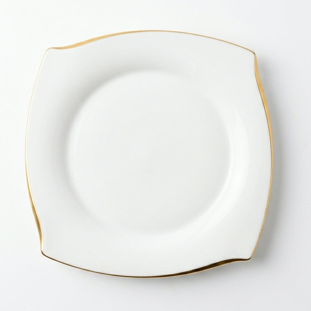 Narumi Piatto Piano Bone China Forte Oro 28x28