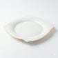 Narumi Piatto Piano Bone China Forte Oro 28x28