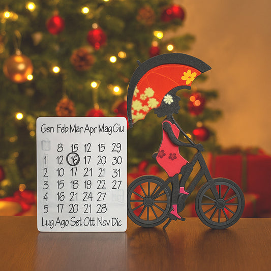Negò Le Ombrelline Calendario Carolina Arancio 22x18cm