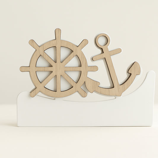Negò – Porta Tovaglioli in Metallo Bianco Mare (12x17 cm)