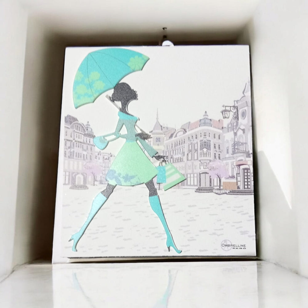 Negò Le Ombrelline Quadretto 17x15cm Jasmine Verde