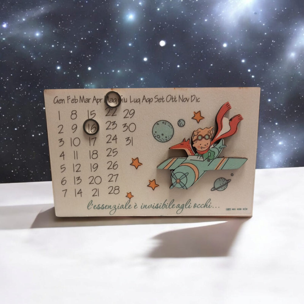Negò Piccolo Principe Calendario Aereo 16x10cm
