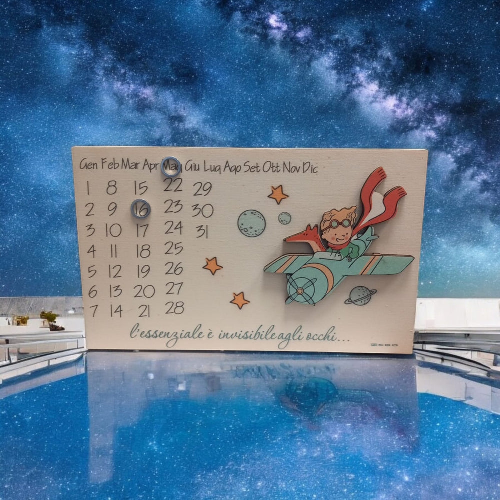 Negò Piccolo Principe Calendario Aereo 21x13.5cm