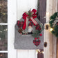 New Diffusion Fuori Porta Natalizio Lettera In Lapponia Babbo Natale Festone Feltro Made Italy