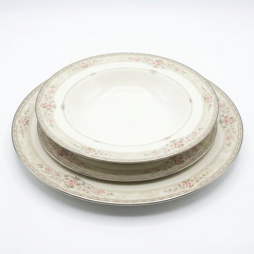 Noritake Piatti Porcellana Newcastle Piano Fondo Frutta 3pz