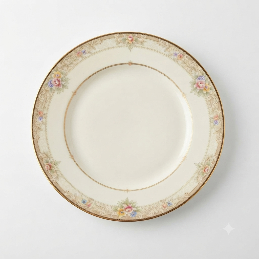 Noritake Piatto Piano Porcellana Italian Rose Ø 27 cm