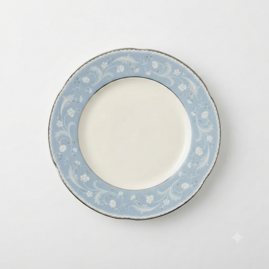 Noritake Piatto Piano Porcellana Montebello Azzurro Ø 24 cm