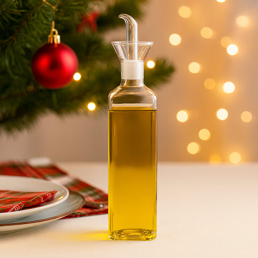 Oliera Cuorematto vetro 500ml con Olio EVO Ruscigno bomboniera