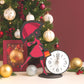 Orologio Jasmine Bordeaux Le Ombrelline 18x16 cm – Orologio da tavolo o decorazione elegante Made in Italy

