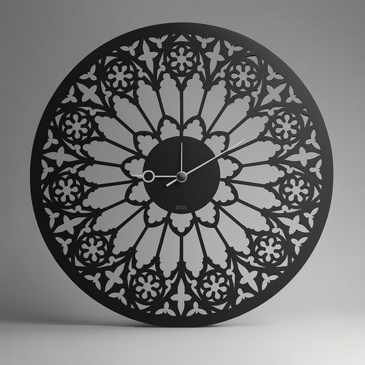 Orologio in Acrilico Nero DILLO – Design Contemporaneo (54 cm, Made in Italy)