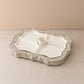 Palais Royal – Antipastiera Porcellana Bianca Cementina Grigia 30x21 cm – 1036531