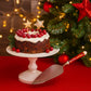 Palais Royal – Pala Torta 26 cm con Decoro Agrifoglio Natalizio