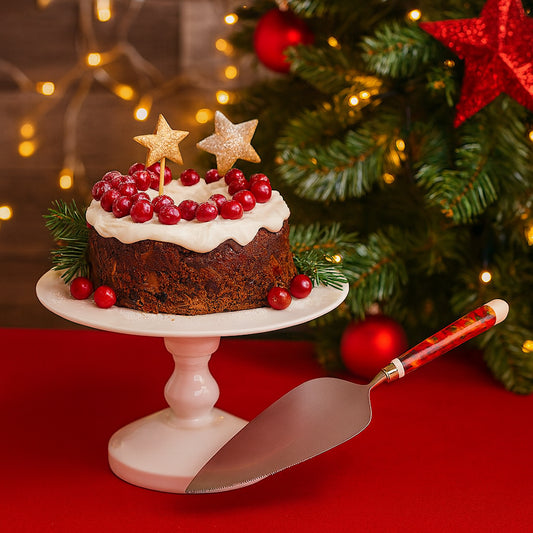 Palais Royal – Pala Torta 26 cm con Decoro Agrifoglio Natalizio