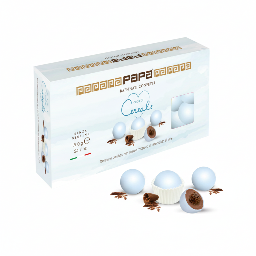 Papa Confetti Cuor di Cereale Celeste Confetti 700 g
