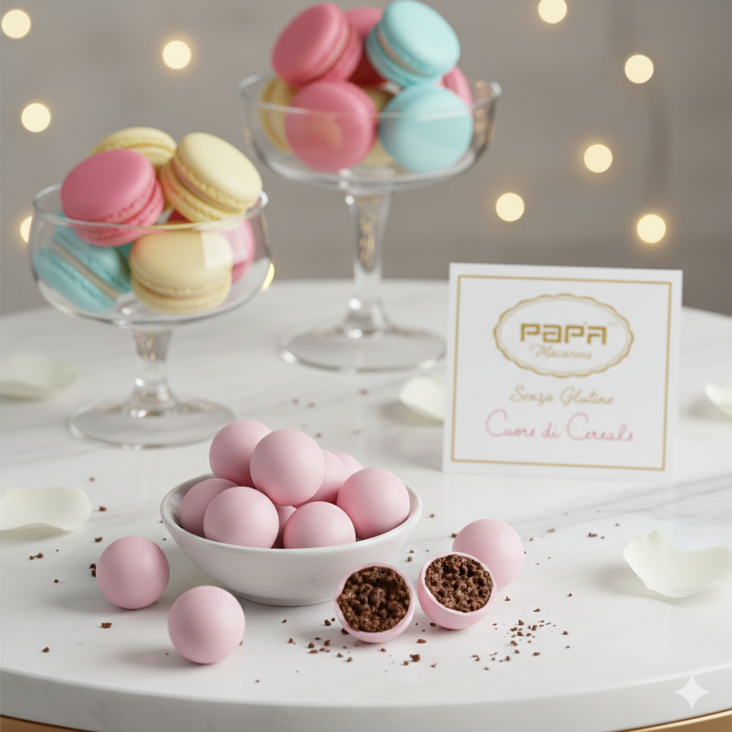 Papa Confetti Cuor di Cereale Rosa Confetti 700 g