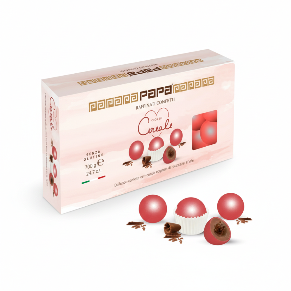 Papa Confetti Cuor di Cereale Rosso Confetti 700 g