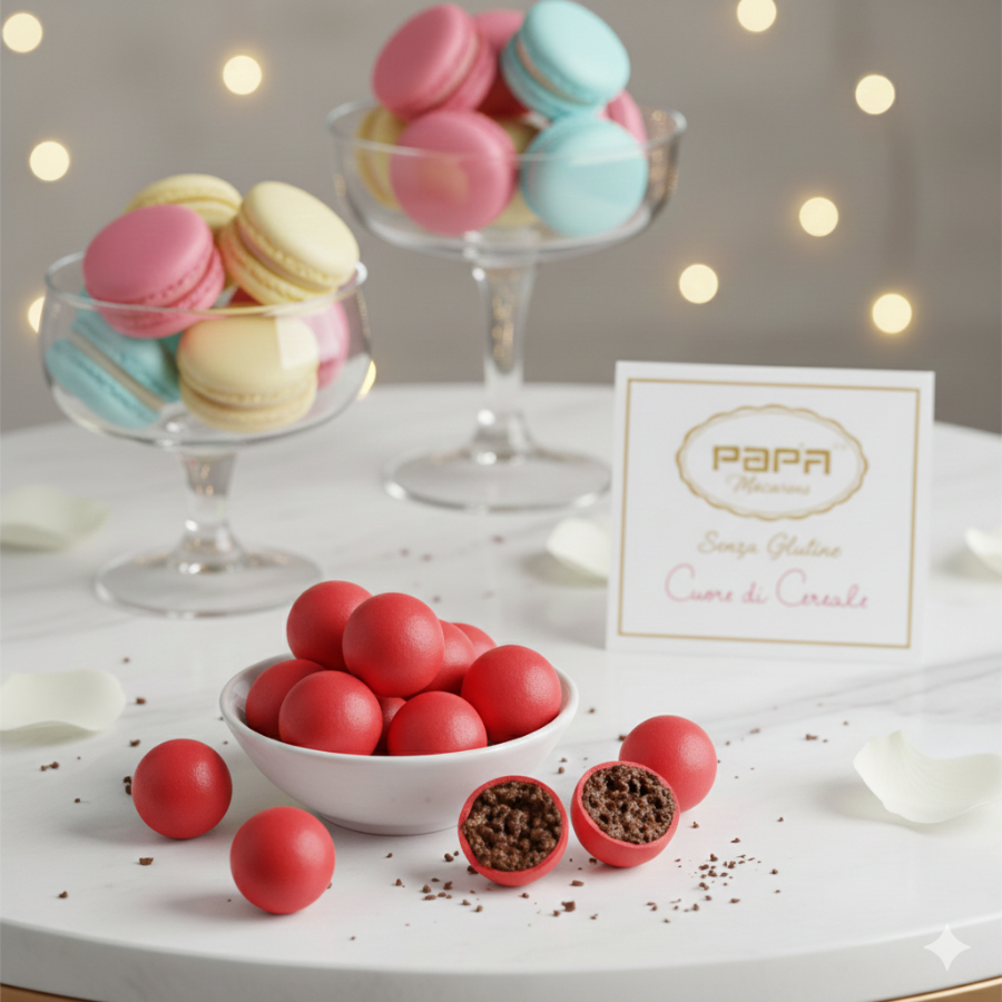 Papa Confetti Cuor di Cereale Rosso Confetti 700 g