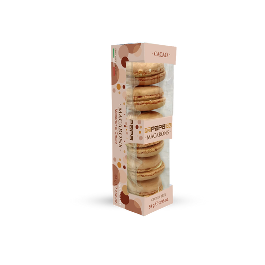 Papa Dolceamaro - Macarons Artigianali Cacao con Crema Astuccio 6 pz (Copia)