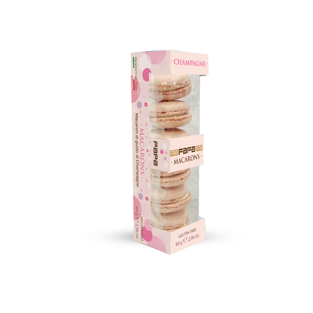 Papa Dolceamaro - Macarons Artigianali Champagne con Crema Astuccio 6 pz (Copia)