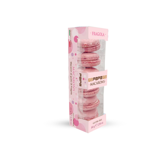 Papa Dolceamaro - Macarons Artigianali Fragola con Crema Astuccio 6 pz (Copia)