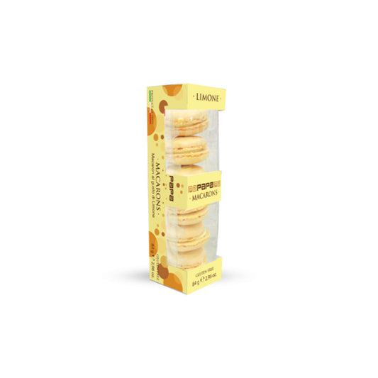 Papa Dolceamaro - Macarons Artigianali Limone con Crema Astuccio 6 pz
