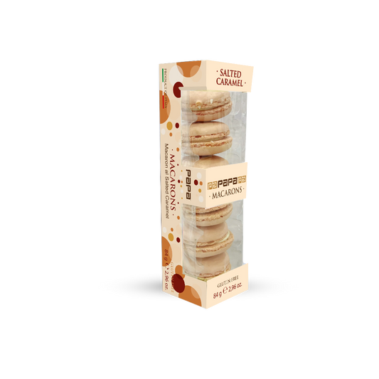 Papa Dolceamaro - Macarons Artigianali Salted Caramel con Crema Astuccio 6 pz