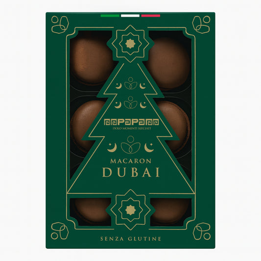 Papa macaron Dubai cioccolato senza glutine 6 pezzi 84 g