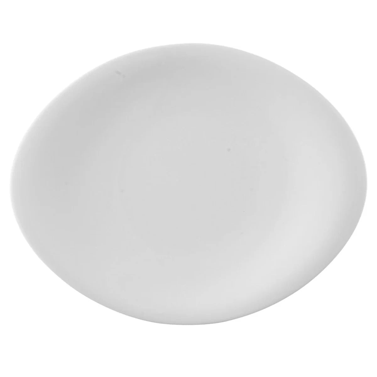 Piatto piano Rosenthal Scoop porcellana bianca 32x25 cm design moderno
