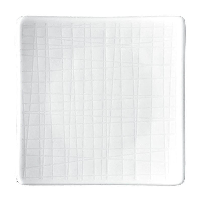 Piatto quadrato Rosenthal Mesh porcellana 14 cm per dessert e aperitivo