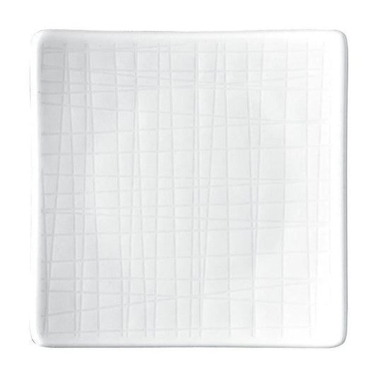 Piatto quadrato Rosenthal Mesh porcellana 14 cm per dessert e aperitivo