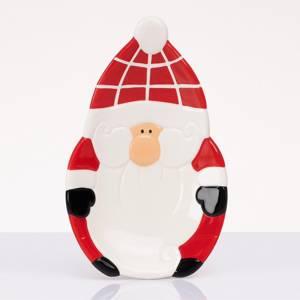 Piatto vassoio Babbomatto in ceramica 25x15 cm elegante per tavola o dessert