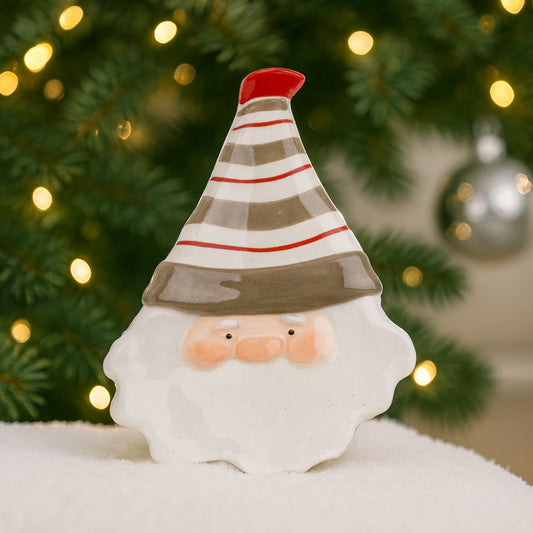 Poggiamestolo Babbogrigio in ceramica Babbomatto 26 cm elegante e funzionale