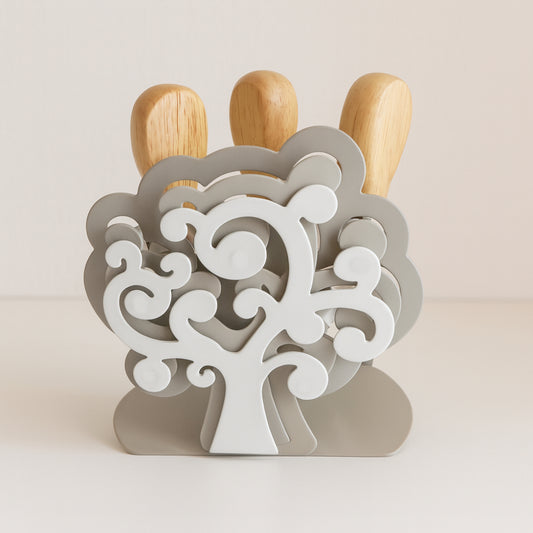 Porta set formaggio Negò Albero della Vita metallo decorato bomboniera

