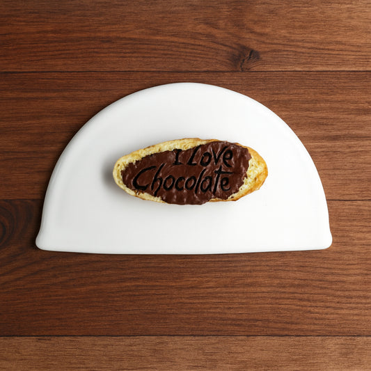 Porta tovaglioli in porcellana bianca Chocolate 17x9 cm elegante