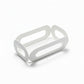 Portabicchieri Negò in metallo bianco 17x8,5 cm design elegante