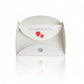 Portatovaglioli Negò in metallo con cuore frase decorativa 18x18x6 cm