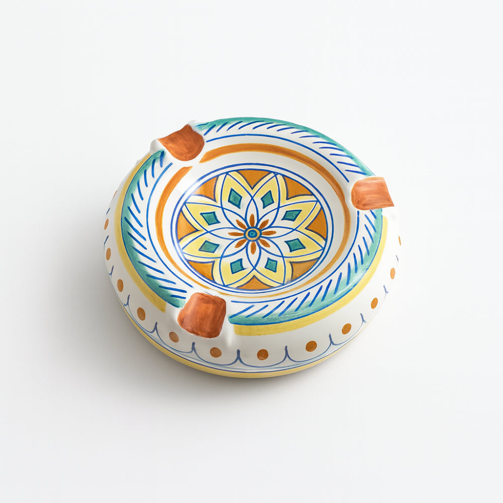 Posacenere Vietri in maiolica Ø 15,5 cm dipinto a mano