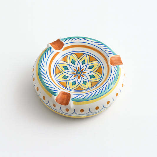 Posacenere Vietri in maiolica Ø 15,5 cm dipinto a mano