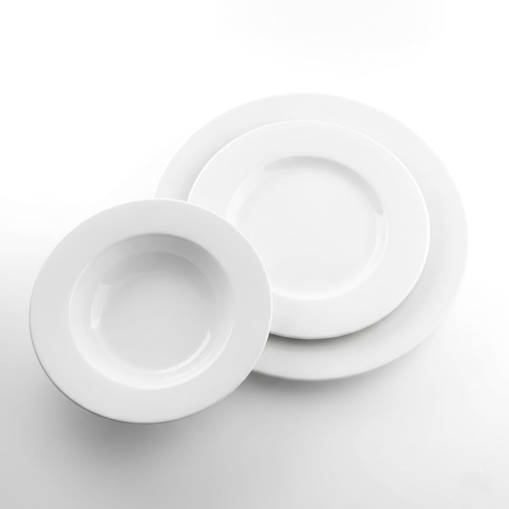 Posto tavola Modih Fine Porcelain porcellana bianca piatto 27 23 21 cm