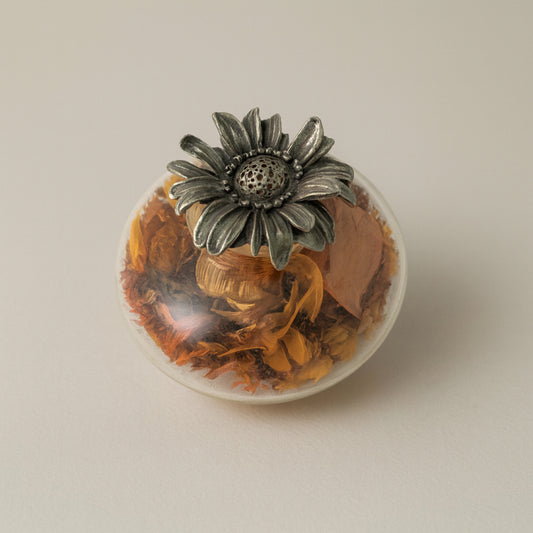 Pot Pourri Giovanni Raspini in bronzo bianco cesellato