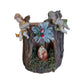 Presepe in Corteccia con Angeli Fontanini - Ø 10 x H 14 cm