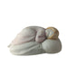 Principe Capodimonte Bambina su Cuscino 11x7,5xH5 Cm in Biscuit Rosa