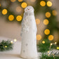 Pupazzo di Neve decorativo Mascagni con stella e luce LED – H 29 cm