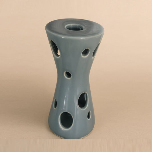 Riccio Caprese – Porta Candele Clessidra Avion in Ceramica H26x13 cm