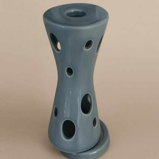 Riccio Caprese – Porta Candele Clessidra Avion in Ceramica H35x18cm
