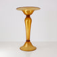 Rigatti Vaso Alzata Alta H.65 Cm Centro Tavola In Vetro Ambra Double Face