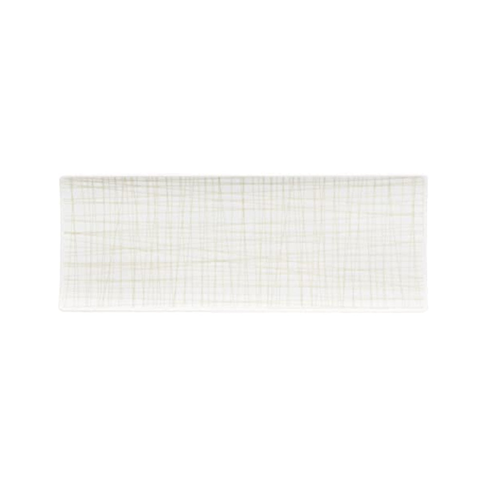 Rosenthal Mesh Line Cream Platte Vassoio in Porcellana 34x13 cm