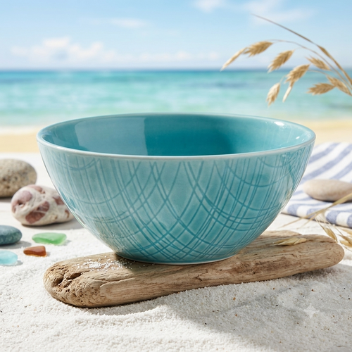 Rosenthal Coppetta Cereali Porcellana Mesh Aqua Ø14,4 cm