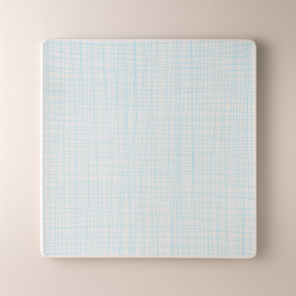 Rosenthal Mesh Aqua Line piatto quadrato porcellana 31 cm