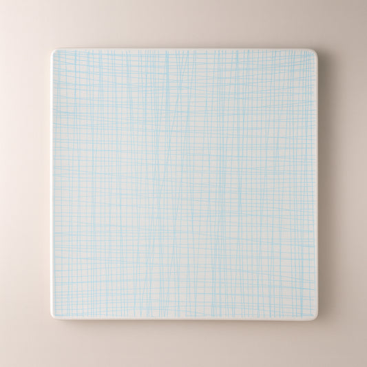 Rosenthal Mesh Aqua Line piatto quadrato porcellana 31 cm